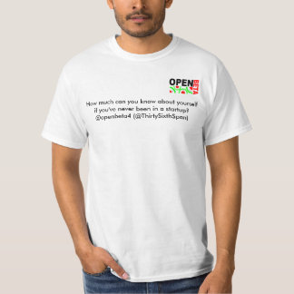 openbeta4, hur mycket kan dig veta om dig… tee shirt