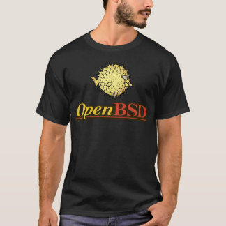 OpenBSD Logotyp-etikett T Shirt