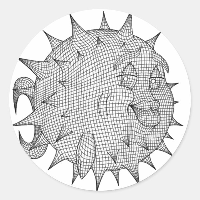 OpenBSD Runt Klistermärke (Framsida)