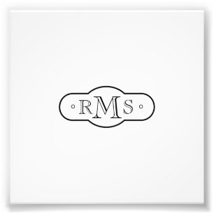 Openface Font Monogrammed Corporate Fototryck
