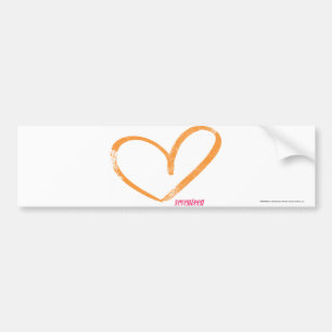 OpenHeart orange Bildekal