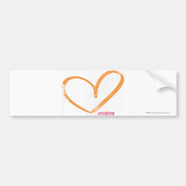 OpenHeart orange Bildekal (Framsidan)