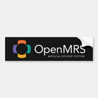 OpenMRS bildekal - svart