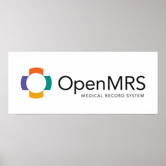 OpenMRS Poster - Vit (Framsidan)