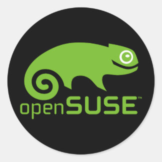 openSUSE-etikett Runt Klistermärke