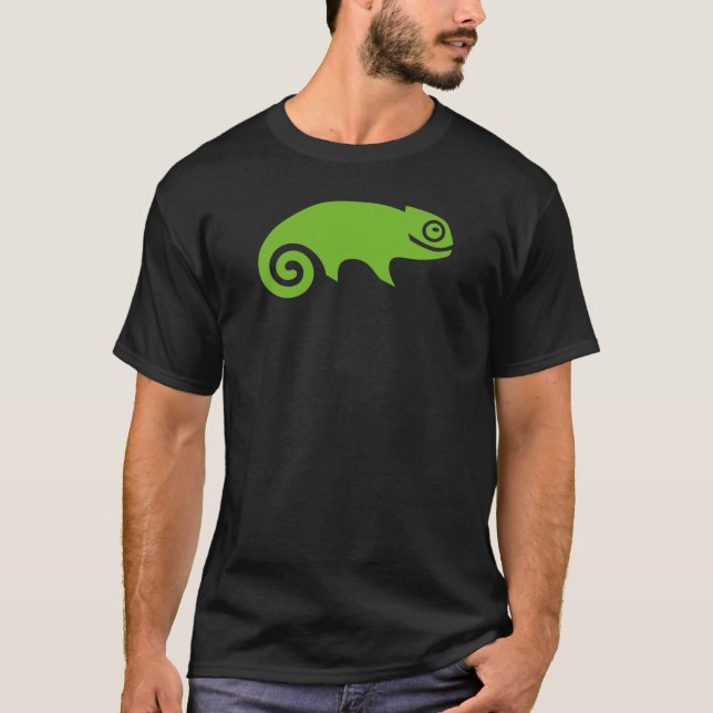 openSUSE Linux Distribution Logotyp T Shirt (Framsida)