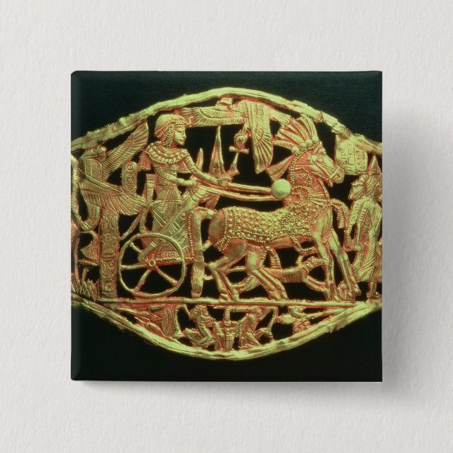 Openwork platta eller spänner fast knapp (Framsida)