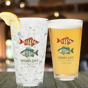 Opeongo Lake Ontario Kanada fisk drinkbar Glaskopp