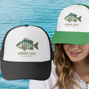 Opeongo Lake Ontario Kanada nautisk fisk Keps
