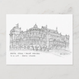 Opera + Ballet Theater, Odessa, Ukraina Vykort