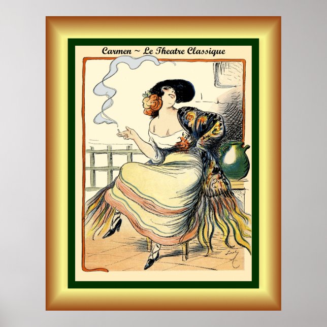 Opera ~ Carmen ~ Toreador Sång ~ 1875 ~ Poster (Framsidan)