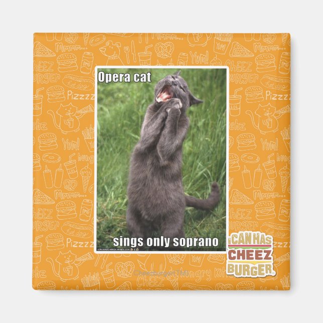 Opera Cat Magnet (Framsidan)