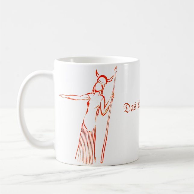 Opera Comique: Primadonnamuggar: Brünnhilde Kaffemugg (Vänster)