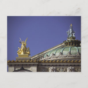 Opera de Paris Garnier i Paris, Frankrike Vykort