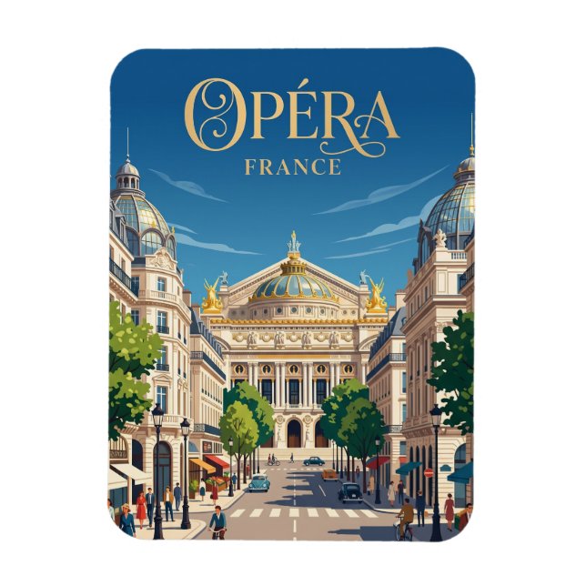 Opéra Frankrike Magnet (Vertikal)