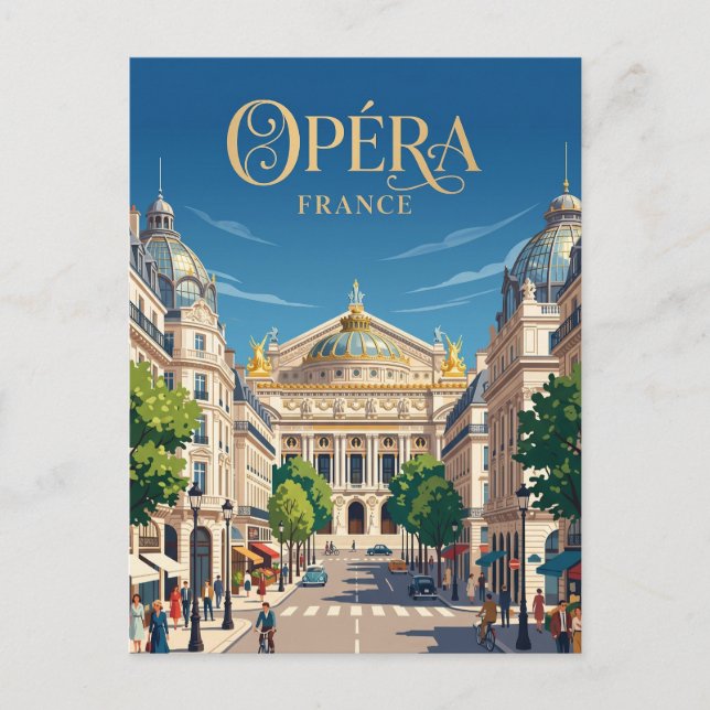 Opéra Frankrike Vykort (Framsida)