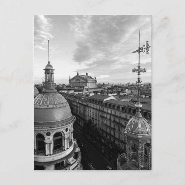 opéra Garnier, Paris, Frankrike Vykort (Framsida)
