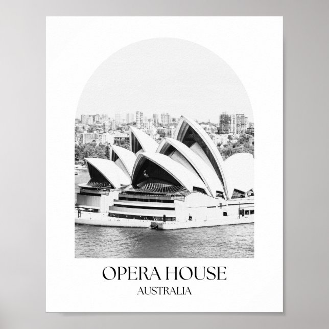 Opera House Australia Arch Photo Print Poster (Framsidan)