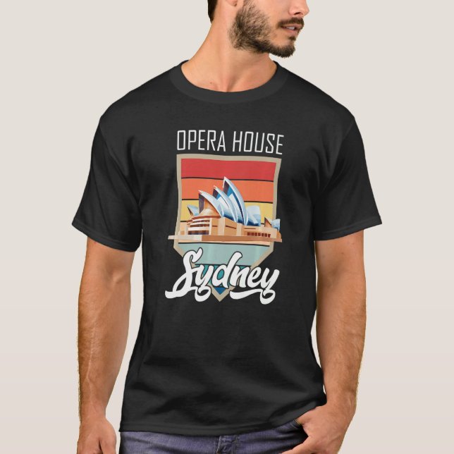 Opera House Sydney från Australien Tourist New Sou T Shirt (Framsida)