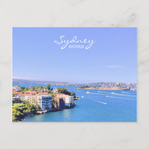Opera House Sydney Harbour vatten vyvykort Vykort