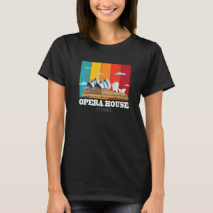 Opera House Sydney Retro New South Wales from Aust T Shirt