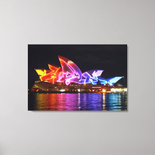 opera house Synney elektrisk Canvastryck