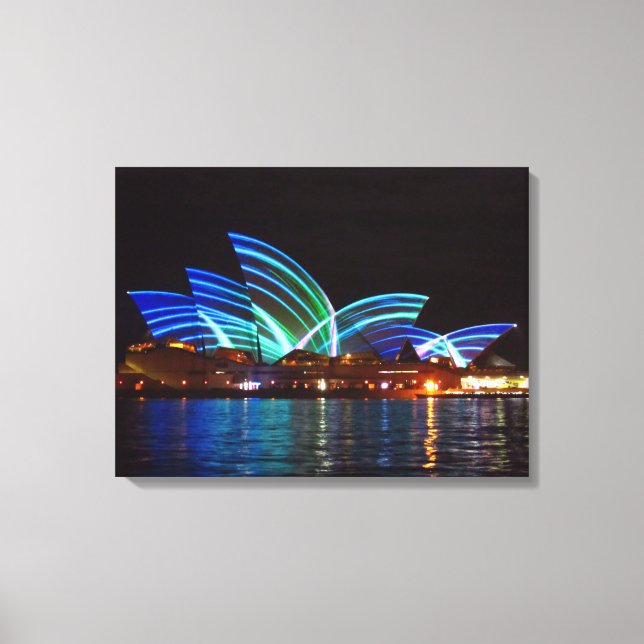 opera house synney stripe canvastryck (Framsida)