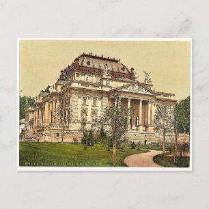 Opera house, Wiesbaden, Hesse-Nassau, Tyskland mag Vykort