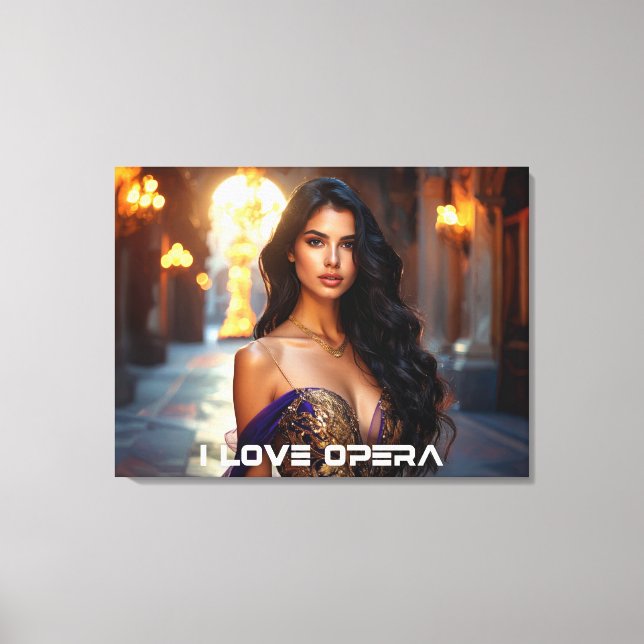 OPERA - I LOVE OPERA CANVASTRYCK (Framsida)