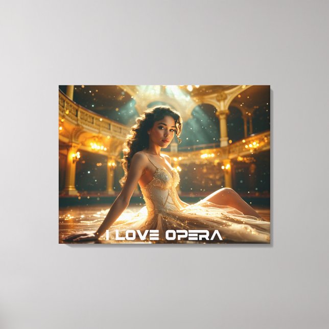 OPERA - I LOVE OPERA CANVASTRYCK (Framsida)