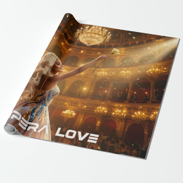 OPERA KÄRLEK PRESENTPAPPER (Utrullad)