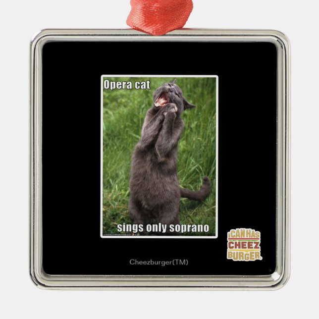 Opera Kat Julgransprydnad Metall (Framsidan)