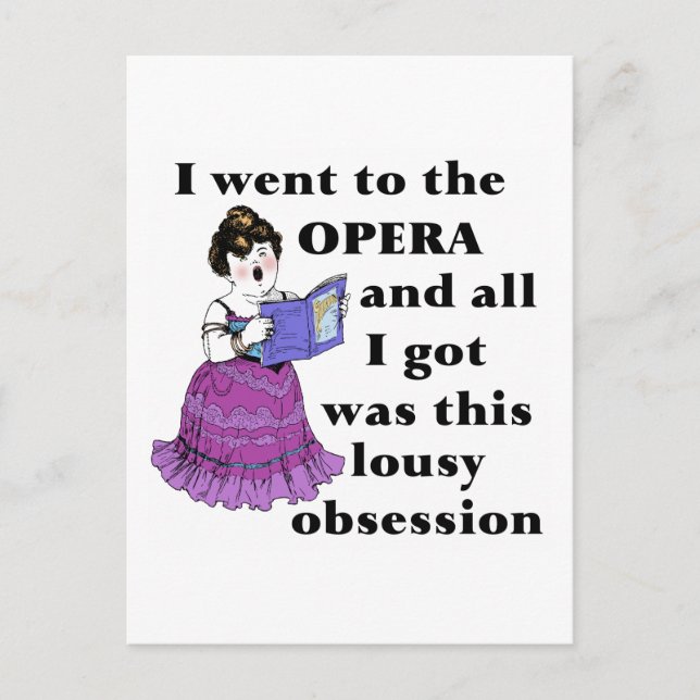 Opera Obsession Vykort (Framsida)