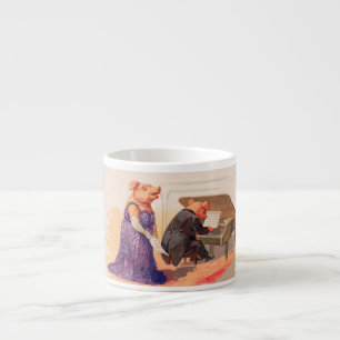 Opera och Expresso - Anthropomorphic sjungande Espressomugg