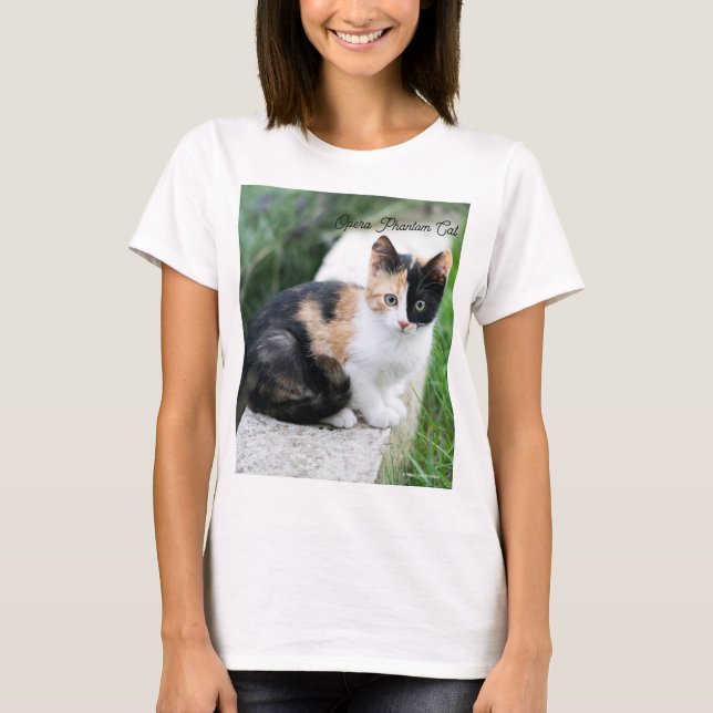 Opera Phantom Cat T Shirt (Framsida)