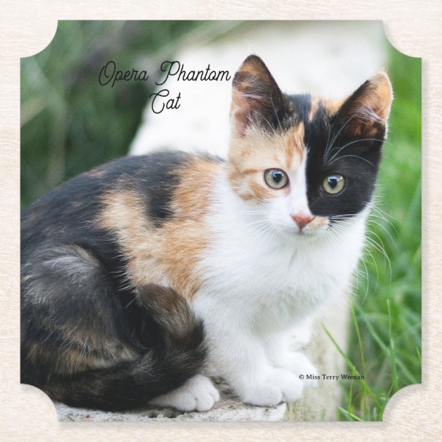 Opera Phantom Cat Underlägg Papper (Framsida)