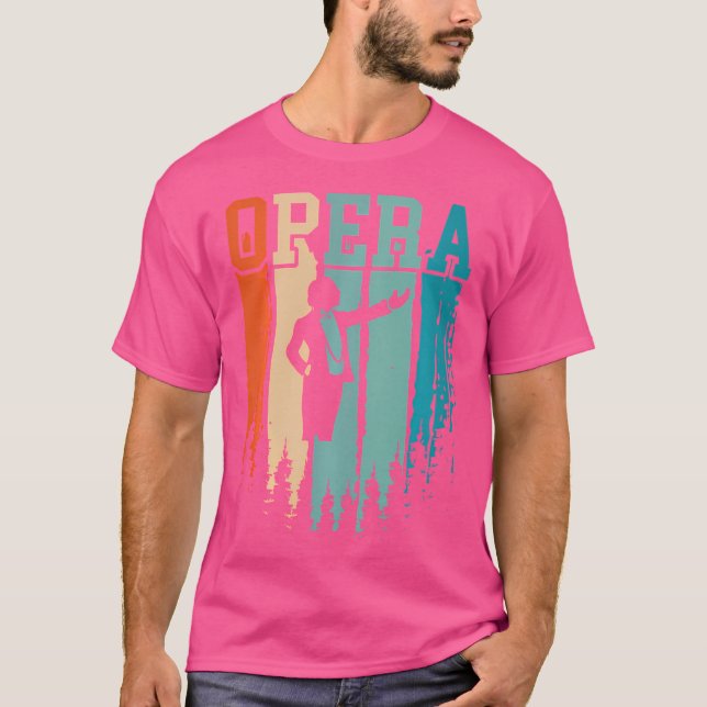 Opera Retro-Vintage T Shirt (Framsida)