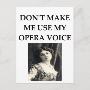 opera-röst vykort