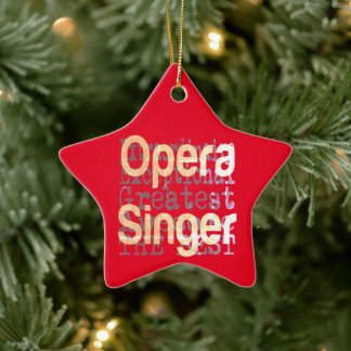 Opera Singer Extraordinaire Julgransprydnad Keramik