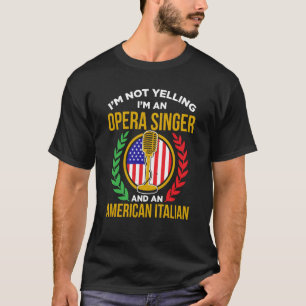 Opera Singer för opera Vocalist Tenor Singer Music T Shirt