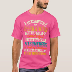 Opera Singer för opera Vocalist Tenor Singer Music T Shirt