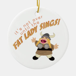 Opera Singer Julgransprydnad Keramik