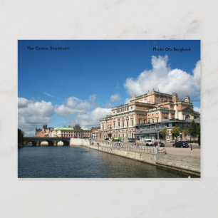 Opera, Stockholm, Photo Ola B.. Vykort