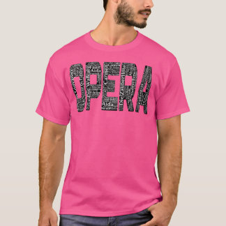Opera Titles Art Ord Aida Turandot... Baseball T Shirt