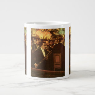 Operadorkestern av Edgar Degas, Vintage Art Jumbo Mugg