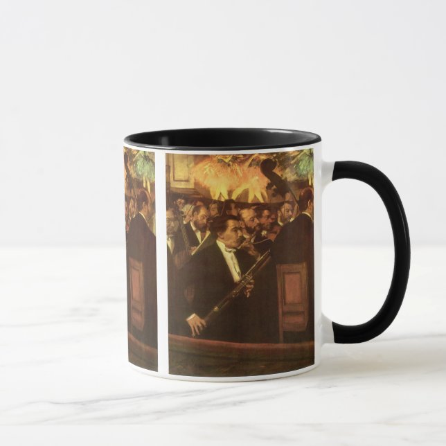 Operadorkestern av Edgar Degas, Vintage Art Mugg (Höger)