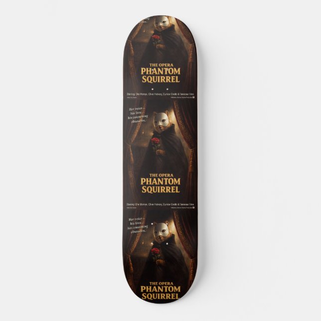 Operafantomekorrparodi Mini Skateboard Bräda 18,5 Cm (Framsida)