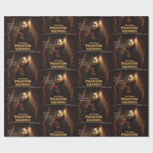 Operafantomekorrparodi Presentpapper (Platt)