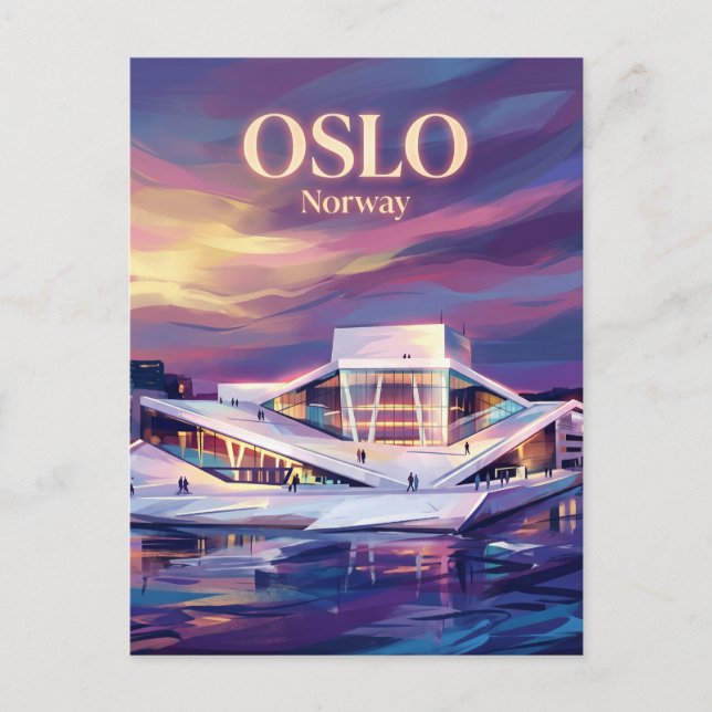 Operahuset i Oslo Norge Vykort (Framsida)