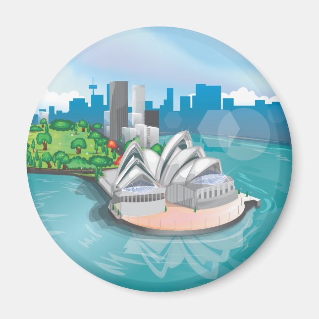 Operahuset i Sydney Magnet (Framsidan)